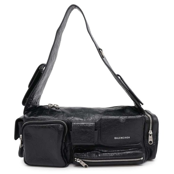 Balenciaga Handbags - Balenciaga Super Busy Sling Shoulder Bag Black